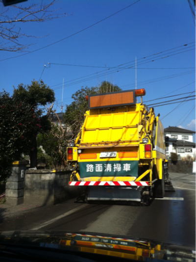 宮城ナンバーの路面清掃車